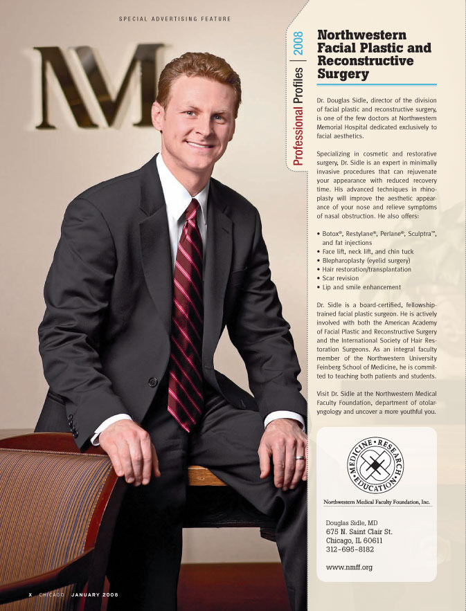 Dr. Douglas Sidle Plastic Surgeon | As Featured in Chicago Magazine